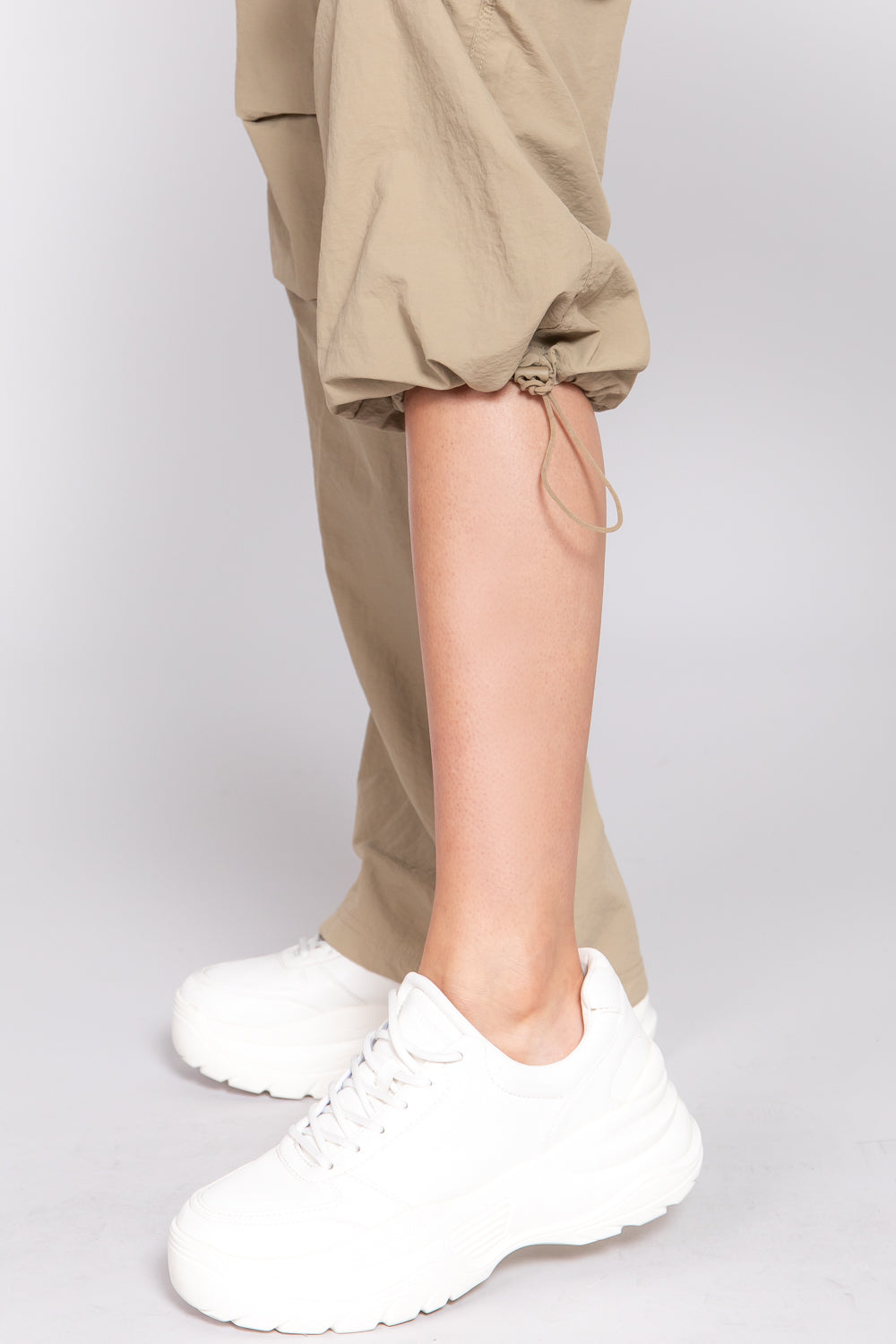 Waist Elastic Parachute Pants