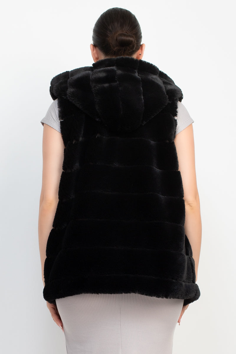 Faux Fur Collared Vest